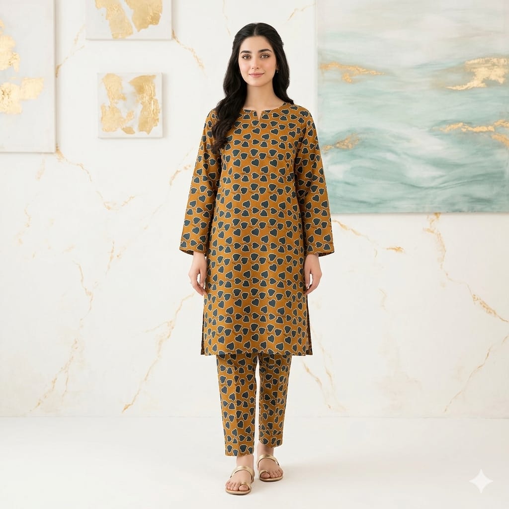 2 Pcs Unstitched Digital Print Suit JS 0556