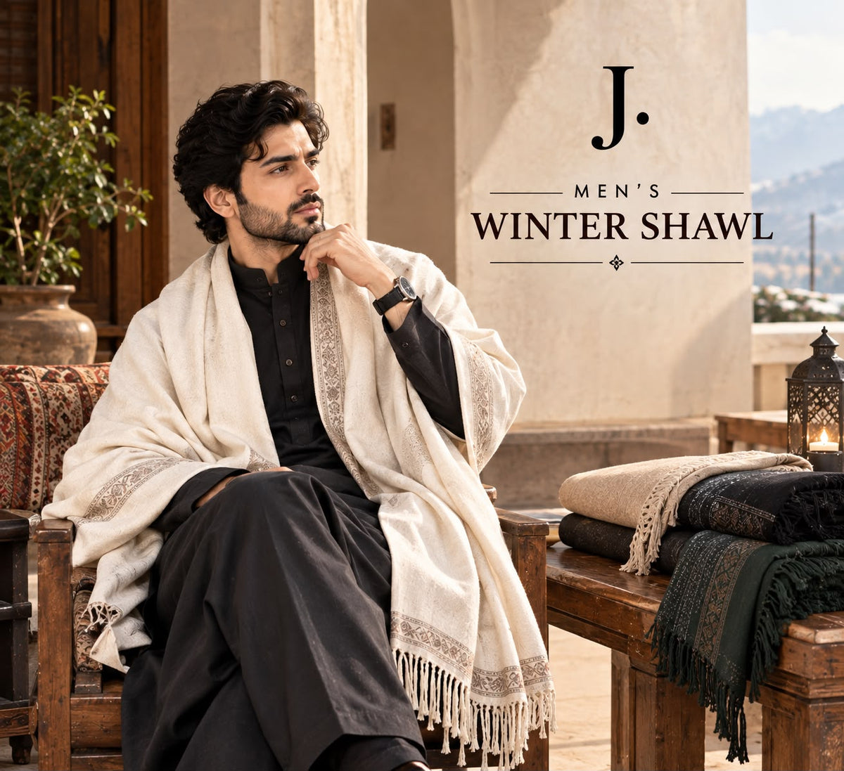 Men's Winter Shawl