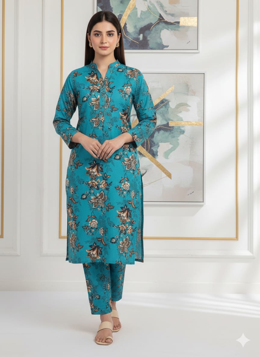 2 Pcs Unstitched Digital Print Suit JS 0544