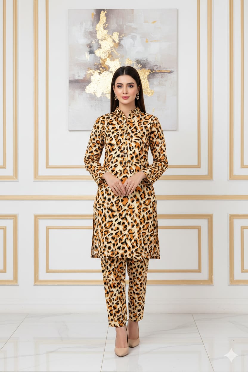 2 Pcs Unstitched Digital Print Suit JS 0549