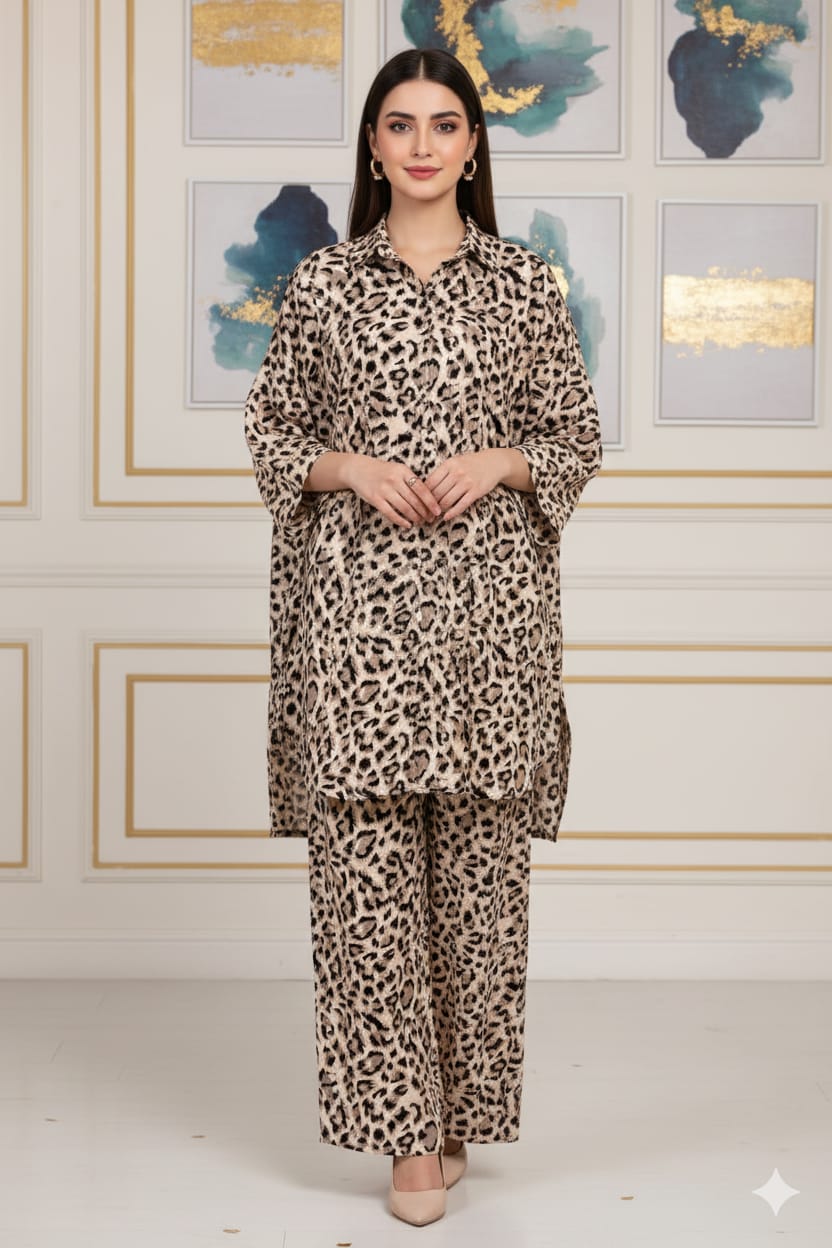 2 Pcs Unstitched Digital Print Suit JS 0548