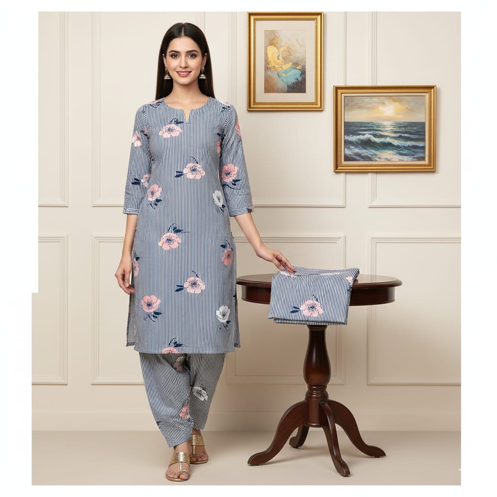 2 Pcs Unstitched Digital Print Suit JS 0551