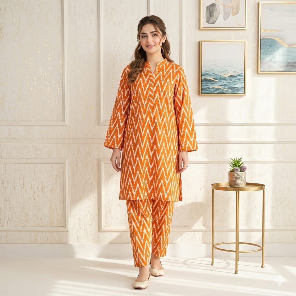 2 Pcs Unstitched Digital Print Suit JS 0511