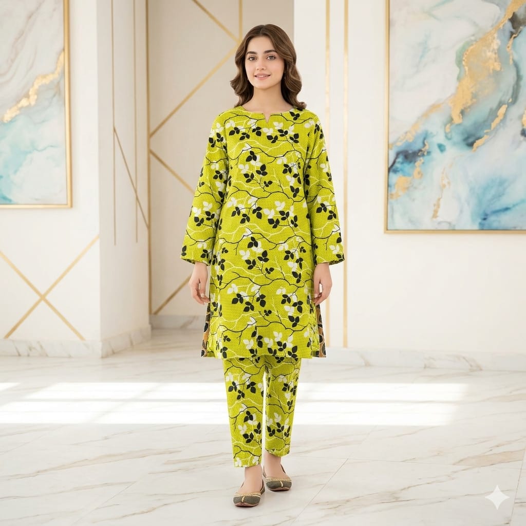 2 Pcs Unstitched Digital Print Suit JS 0509