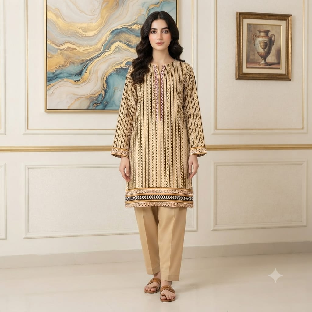 2 Pcs Unstitched Digital Print Suit JS 0605