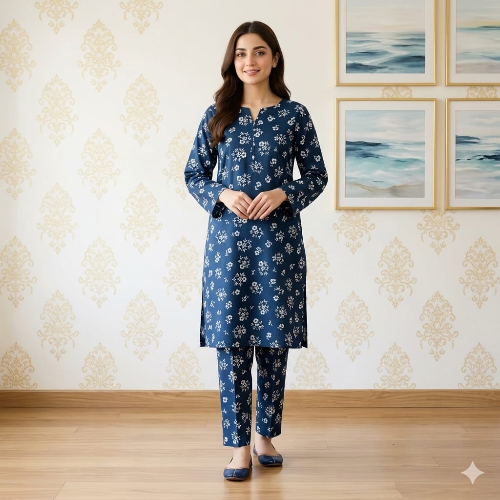 2 Pcs Unstitched Digital Print Suit JS 0559