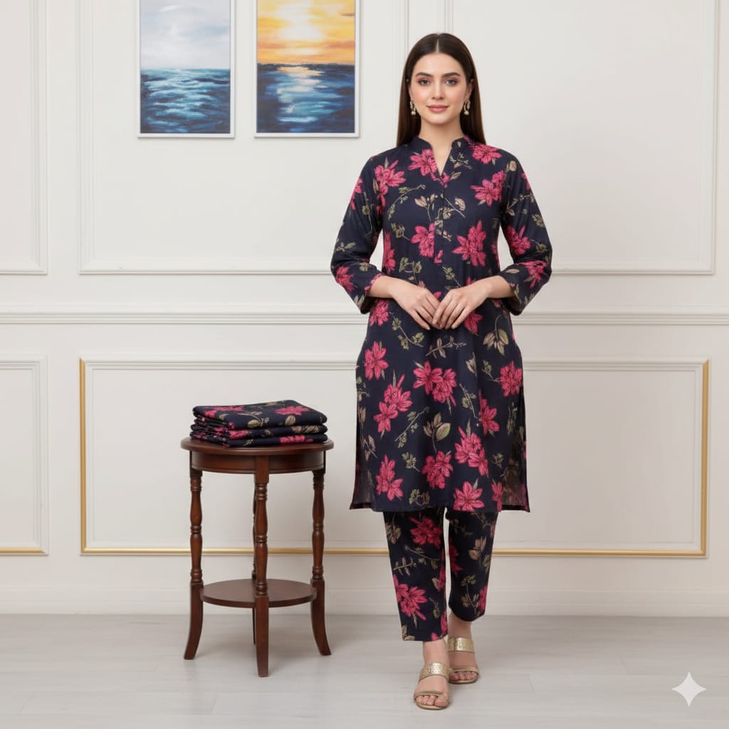 2 Pcs Unstitched Digital Print Suit JS 0521
